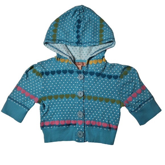 Beautees two-piece short-sleeved heart print hoodie and solid tank top set - Picture 2 of 14